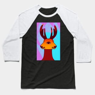 Funky Rain deer Baseball T-Shirt